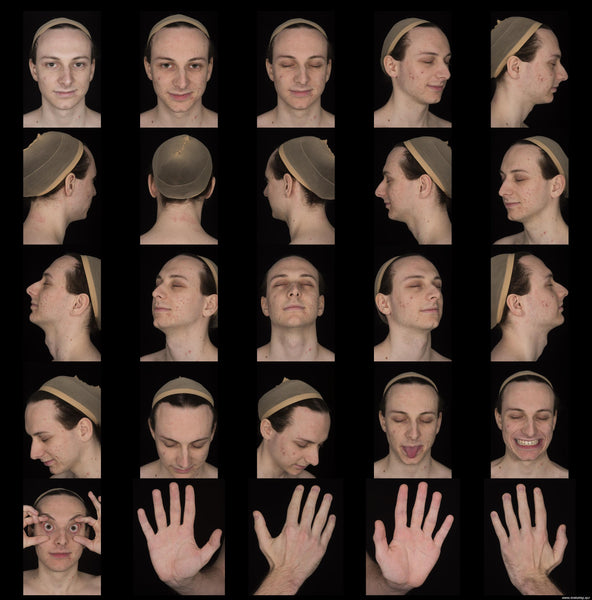 Male Face 20s FullFace #18 - Texturing.xyz