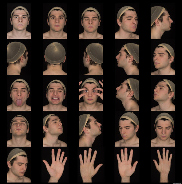 Male Face 20s FullFace #38 - Texturing.xyz