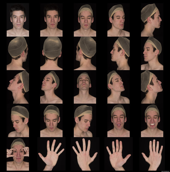 Male Face 20s FullFace #26 - Texturing.xyz