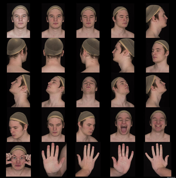Male Face 20s FullFace #31 - Texturing.xyz