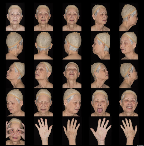 Female Face 70s FullFace #20 - Texturing.xyz