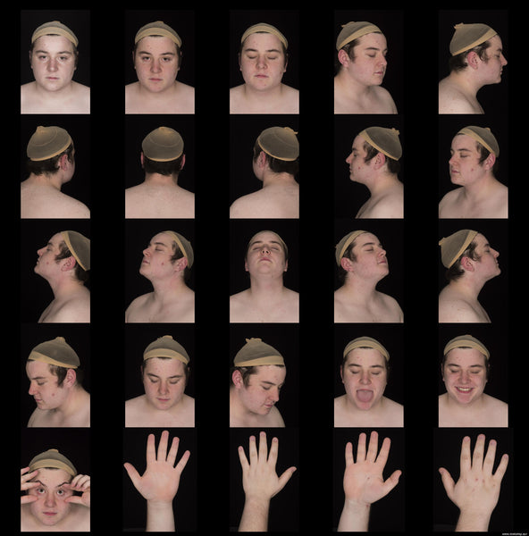 Male Face 20s FullFace #28 - Texturing.xyz