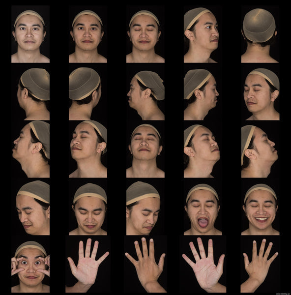 Male Face 40s FullFace #30 - Texturing.xyz