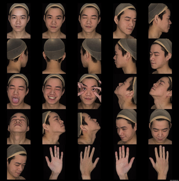 Male Face 20s FullFace #34 - Texturing.xyz