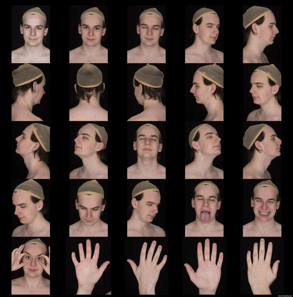 Male Face 20s FullFace #32 - Texturing.xyz