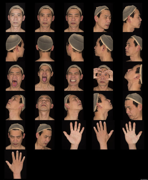 Male Face 50s FullFace #20 - Texturing.xyz