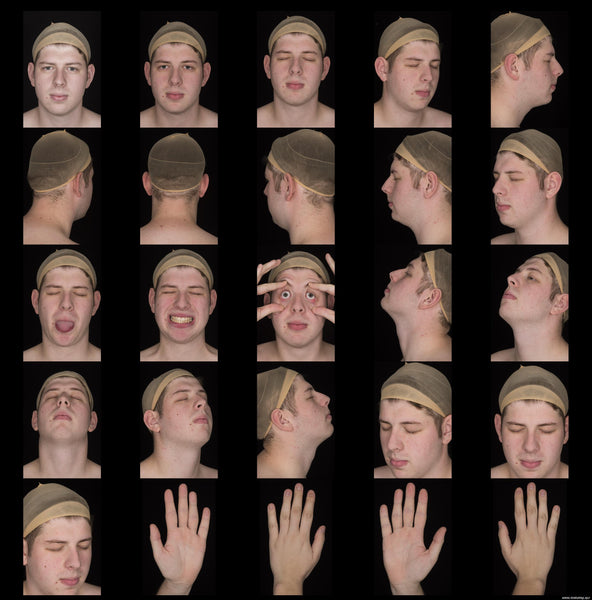 Male Face 20s FullFace #36 - Texturing.xyz