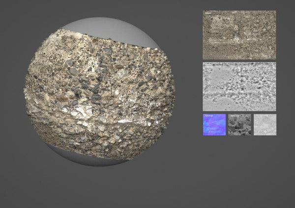 Rock wall #01 - Texturing.xyz