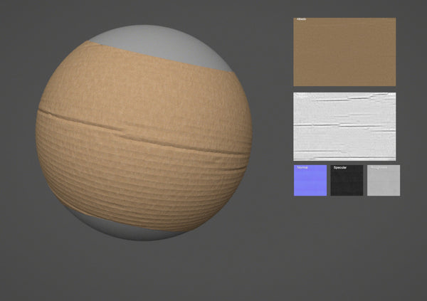 Cardboard #01 - Texturing.xyz