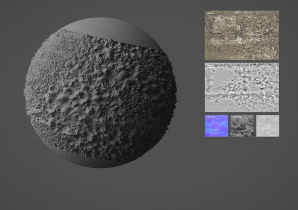 Rock wall #01 - Texturing.xyz