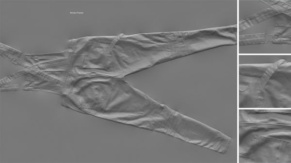 Denim overalls #02 - Texturing.xyz