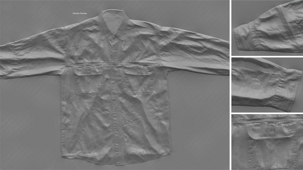 Denim shirt #01 - Texturing.xyz