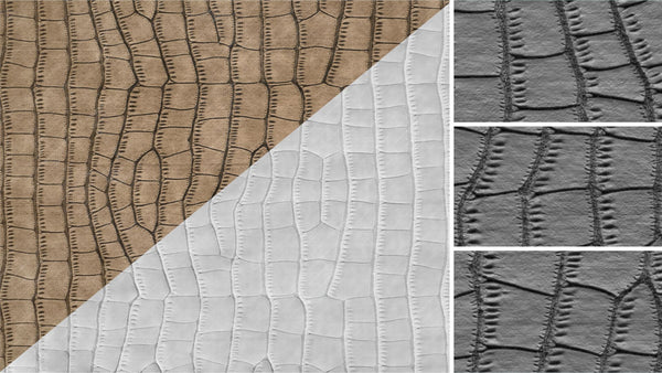 Crocodile body - commercial use #01 - Texturing.xyz