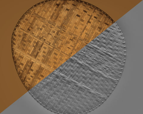 Braided bamboo mat #1 - Texturing.xyz